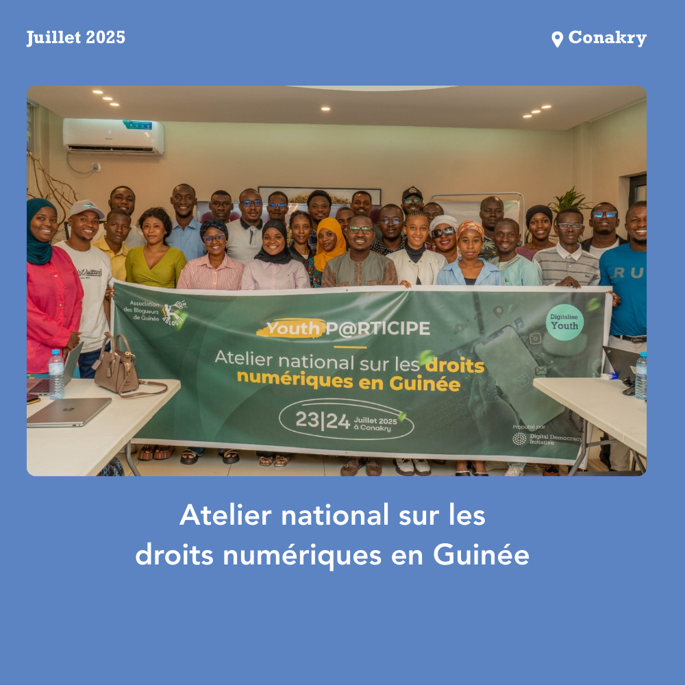 atelier national sur les droits numériques en guinée