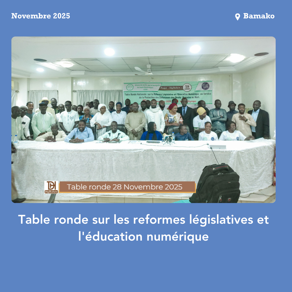 table ronde sur les réformes législatives et l'éducation numérique