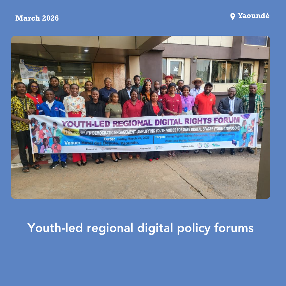 Youth-led digital policy forums