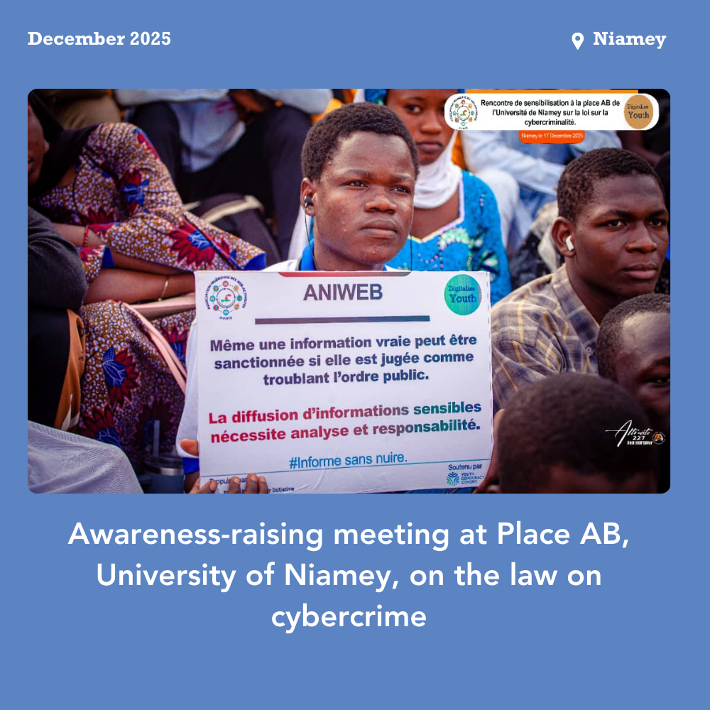 awareness-raising meeting at Place AB, University of Niamey